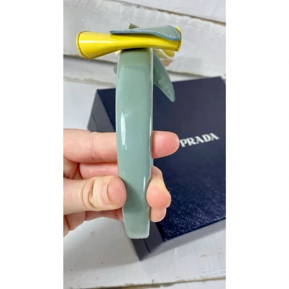 Prada Patent Leather Bow Head Band - Picture 4 of 7